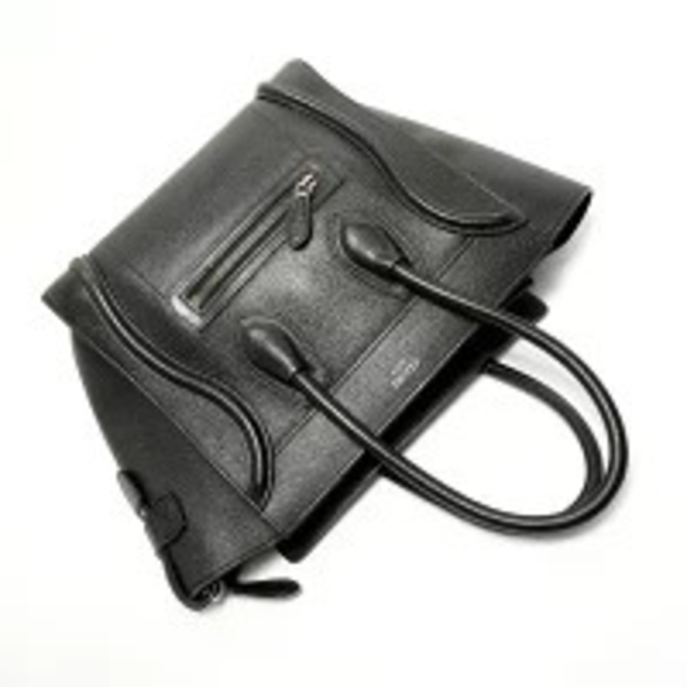 Celine Luggage Leather Handbag Black - Picture 8 of 11
